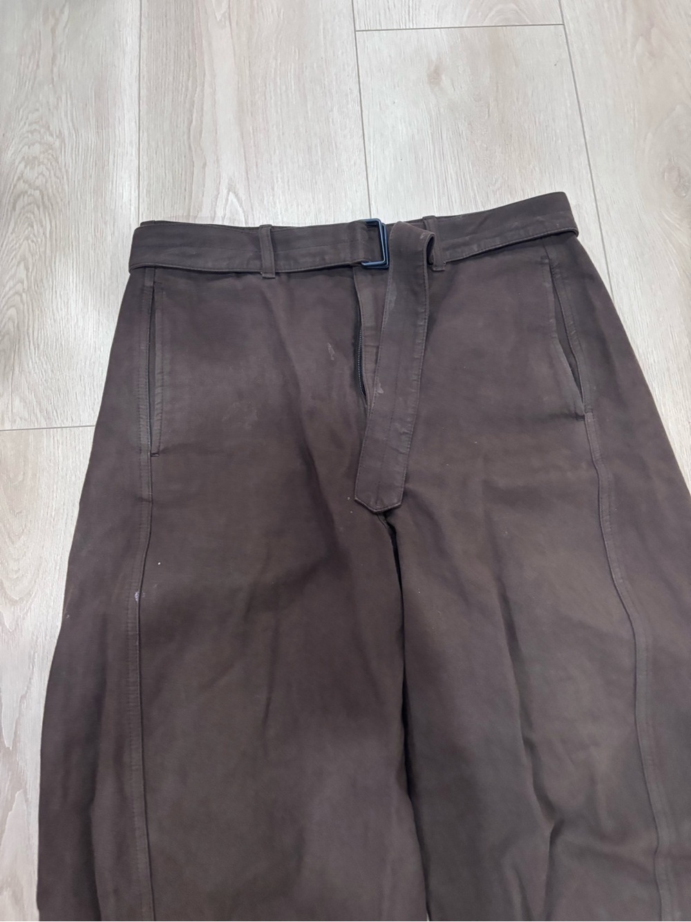 Lemaire Dark Brown Twisted Pant - Picture 6 of 11